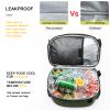 TUGUAN Insulated Cooler Backpack 38/42 Cans Double Deck Leakproof Lightweight Soft Lunch Backpack Small Cooler Bag Beach Picnic, Green view 3