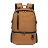 TUGUAN Insulated Cooler Backpack 38/42 Cans Double Deck Leakproof Lightweight Soft Lunch Backpack Small Cooler Bag Beach Picnic, Brown view 4