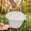 WEI WEI GLOBAL Portable Travel Toilet, Adult RV Potty w/Non-Slip Mat, Paper Holder & Detachable Inner Bucket, for Camping, Boating, Hiking, Tripping, Gray view 4