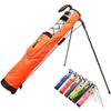 ACXZ Pitch and Putt Golf Lightweight Stand Carry Bag, Sunday Pencil Golf Bag, 0.77kg/1.7lbsBlack,Green,Pink,Blue,Orange,Purple view 1