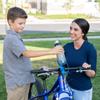 Bike Water Bottle Holder Combo - 20 Oz Squeeze Bottle & Bicycle Mount Cage Rack, No Screws Needed, Durable Alloy - Fits All Handlebar Bikes & MTB Mountain Road - for Adults, Kids (Blue) view 4