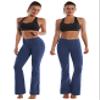 BUBBLELIME 29"/31"/33"/35" 4 Styles Women's Bootcut Yoga Pants Tummy Control - Basic Bootleg_Purplishblue(2) M_31" Inseam view 2