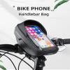 ROCKBROS Bike Phone Mount Bag Bike Front Frame Handlebar Bag Waterproof Bike Phone Holder Case Bicycle Accessories Pouch Sensitive Touch Screen Compatible with iPhone Below 6.5" view 2
