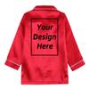 Kids Tales 2Pcs Boys Girls Custom Satin Pajamas Set Add Your Own Text Design Silk Loungewear PJS Personalized Child Clothes Set view 2