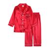 Kids Tales 2Pcs Boys Girls Custom Satin Pajamas Set Add Your Own Text Design Silk Loungewear PJS Personalized Child Clothes Set view 1