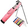 ACXZ Pitch and Putt Golf Lightweight Stand Carry Bag, Sunday Pencil Golf Bag, 0.77kg/1.7lbsBlack,Green,Pink,Blue,Orange,Purple view 1