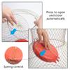 codree 2 Pack Floatable Galvanized Steel Wire Fish Baskets, Collapsible Floatable Wire Fishing Baskets, Portable Fishing Net Basket, Robust and Easy to Use view 4