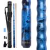 AB Earth Ergonomic Design 13mm Tip 58" Maple Pool Cue Stick Kit with Hard Case (Blue, 18oz) view 1
