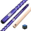 POCUSTIK Pool Cue, 58" 2-Piece Pool Stick for AdultsErgonomic Canadian Maple Billiard Table Cues with 13mm Tip, House Bar Billiard Sticks for Men Women - Purple,18 Oz view 1