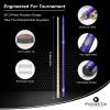 POCUSTIK Pool Cue, 58" 2-Piece Pool Stick for AdultsErgonomic Canadian Maple Billiard Table Cues with 13mm Tip, House Bar Billiard Sticks for Men Women - Purple,18 Oz view 2