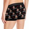 COLORSFORU Custom Underwear for Men Personalized Face Boxers Briefs Photo on Underpants Red loveXXL view 4