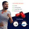 Knuckle Lights Reflective Running Gear Safety Bundle - Reflective Vest, LED Safety Light, Reflective Bands, Night Safety Gear for Runners, Cycling, Hiking, Walking - High Visibility Reflective Gear view 4
