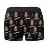 COLORSFORU Custom Underwear for Men Personalized Face Boxers Briefs Photo on Underpants roseXXXXXL view 2