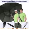Baraida Golf Umbrella Large 62/68/72 Inch, Extra Large Oversize Double Canopy Vented Windproof Waterproof Umbrella, Automatic Open Golf Umbrella for Men and Women and Family.(72 Inch,Black) view 4