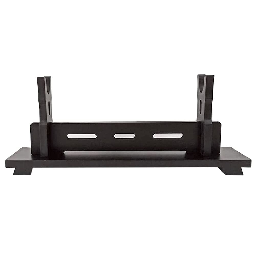 Songying Sword Stand Katana Stand Wood Sword Katana Wall Mount Holder, Ancient Chinese Rhyme Style Display Hanger Samurai Sword Katana Stand Weapon Holder,Black (1-Layer)
