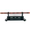 Songying Sword Stand Katana Stand Wood Sword Katana Wall Mount Holder, Ancient Chinese Rhyme Style Display Hanger Samurai Sword Katana Stand Weapon Holder,Black (1-Layer) view 3