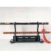 Songying Ancient Chinese Rhyme Style Display Hanger - Wooden Samurai Sword Katana Stand, Black (2-Layer) view 3
