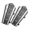 Nautical-Mart Medieval Metal Armor Style Bracers with Leather - Arm Guards Silver, Large view 1