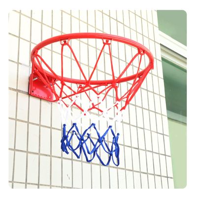 Basketball Rim Outdoor Wall-Mounted Basketball Hoop, 39cm Steel Hanging Frame Basketball Board, Suitable for Indoor and Outdoor Offices