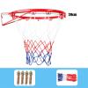 Basketball Rim Outdoor Wall-Mounted Basketball Hoop, 39cm Steel Hanging Frame Basketball Board, Suitable for Indoor and Outdoor Offices view 3