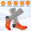 QILOVE Electric Heated Socks for Men Women, Rechargeable Heating Socks view 2