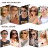 SOJOS Classic Trendy Square Sunglasses for Women Men Cute Big Frame Gold Shades SJ1137, Dark Tortoise/Green view 2
