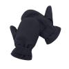 Lined Fleece Toddler Mittens Kids Winter Warm Gloves Waterproof Snow Baby Mitten Child Ski Gloves for Boys Girls Black L view 2