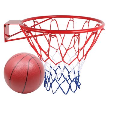Basketball Rim Wall-Mounted Basketball Hoop Set, 45cm Heavy Steel Basketball Board, Easy to Install (Color : Style1)