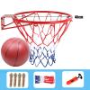 Basketball Rim Wall-Mounted Basketball Hoop Set, 45cm Heavy Steel Basketball Board, Easy to Install (Color : Style1) view 2