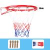 Basketball Rim Wall-Mounted Basketball Hoop Children, Teenagers Hanging Steel Frame with Indoor and Outdoor Basketball Board view 3
