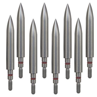 Aklisdlha Field Points arrowheads 100/125/150/200/300 Grains Archery Field Points,Stainless Steel Screw in Archery Field Tips and Broadheads (1 Dozen 12 PCS)(5/16-300 Grains)