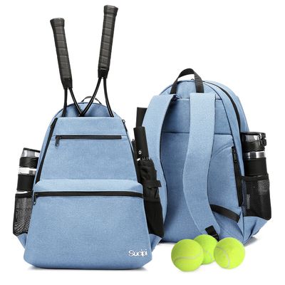 Sucipi Tennis Bag Professional Tennis Backpack for Men and Women Racket Bags with Ventilated Shoe Compartment, Holds 2 Tennis Rackets, Pickleball Paddles