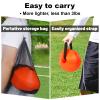 60PCS Soccer Cones with Strap Carry Bag Agility Disc Cones Soccer Training Cones, Field Marker Sport Training Cones for Challenge Football Basketball Skating Kids Games Outdoor Indoor (Orange) view 2