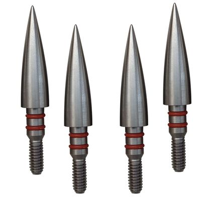 Aklisdlha Field Points arrowheads 100/125/150/200/300 Grains Archery Field Points,Stainless Steel Screw in Archery Field Tips and Broadheads (1 Dozen 12 PCS) (5/16-125 Grains)