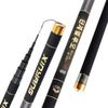 ZFF Carbon Fishing Rod 8-15m Long Section Super Hard Ultralight Fishing Gear Long Distance Big Fish 360Rotating Pole Tip (Size : 12m) view 1