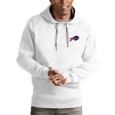 Antigua Men's White Buffalo Bills Victory Pullover Hoodie