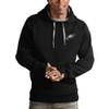 Antigua Men's Black Philadelphia Eagles Logo Victory Pullover Hoodie view 1