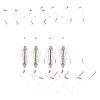 Fishing Bait Trap, Portable Copper Spring 4PCS Bait Cage Lure Feeder with Hooks for Freshwater Saltwater Ice Fishing Beginners Professionals view 2
