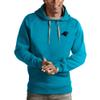 Antigua Men's Blue Carolina Panthers Logo Victory Pullover Hoodie view 1