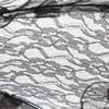 Lace Umbrella, Lace Metal Parasol Lace Sun Umbrella for photography celebration decoration Black view 2