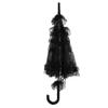 Lace Umbrella, Lace Metal Parasol Lace Sun Umbrella for photography celebration decoration Black view 4