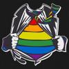 Gay Superhero Parody Tank Top Lesbian Bi Transgender Pride Rainbow Men's Top Grey Medium view 2
