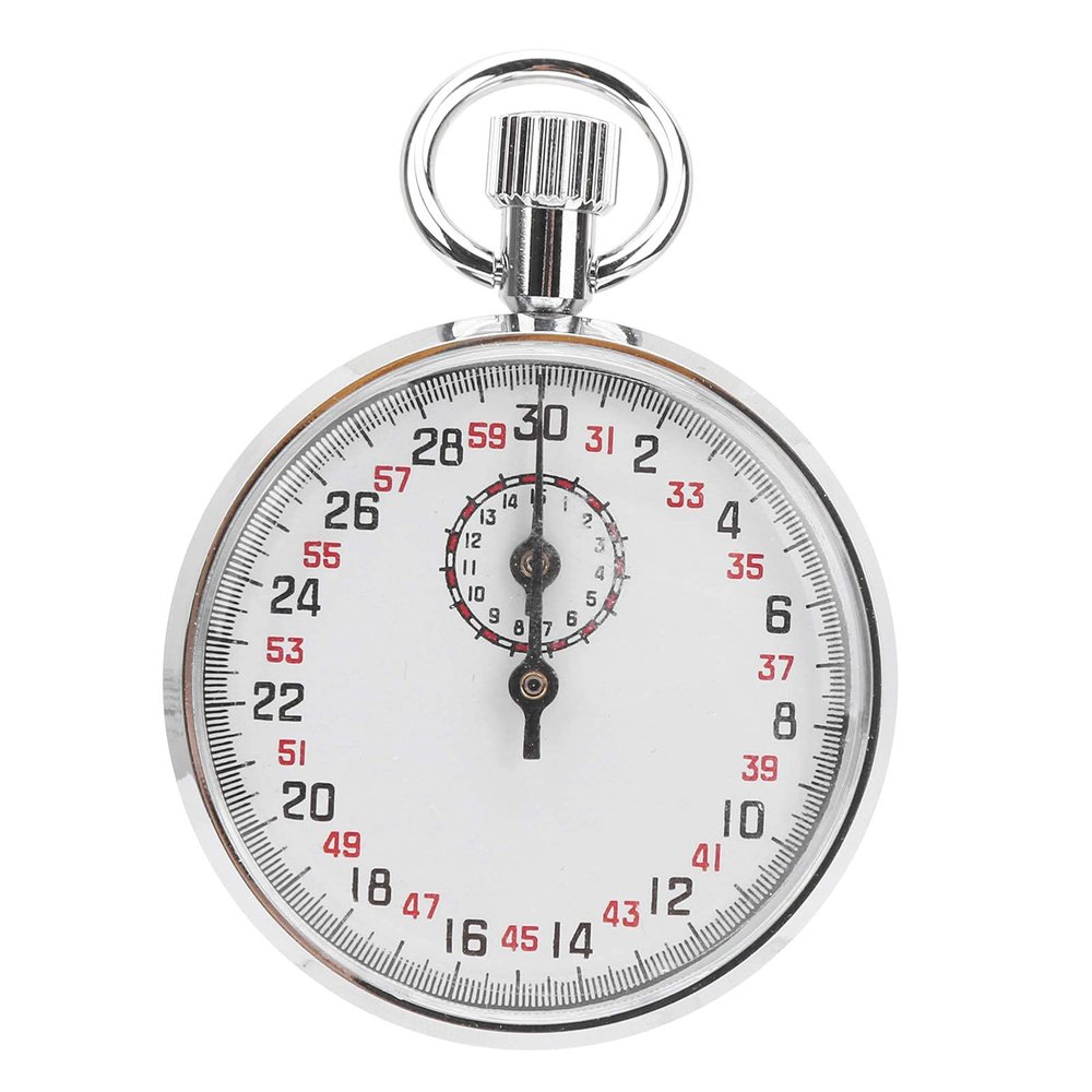 Eboxer Mechanical Stopwatch, Stainless Steel Stopwatch Timer Sports Chronograph Running Timer Handheld Sports Chronograph for Sports Referee Count Timer