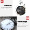 Eboxer Mechanical Stopwatch, Stainless Steel Stopwatch Timer Sports Chronograph Running Timer Handheld Sports Chronograph for Sports Referee Count Timer view 4