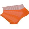 10-Pairs Women's Orange Low Cut Socks, Cotton & Pearl-Fiber Ankle Socks, Breathable, Moisture-Wicking, Soft, Decrease Odor Sock view 1
