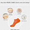 10-Pairs Women's Orange Low Cut Socks, Cotton & Pearl-Fiber Ankle Socks, Breathable, Moisture-Wicking, Soft, Decrease Odor Sock view 3