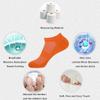 10-Pairs Women's Orange Low Cut Socks, Cotton & Pearl-Fiber Ankle Socks, Breathable, Moisture-Wicking, Soft, Decrease Odor Sock view 4