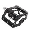 FOOKER MTB Mountain Bike Pedals 3 Bearing Flat Platform Compatible with Dual Function Sealed Clipless Aluminum 9/16" Pedals with Cleats for Road view 1