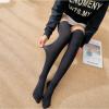 Mfacl Thigh High Socks Womens Knee High Socks - 1Pair Women Girls Fashion School Student Socks Spring Summer Over Knee Thigh High Elastic Stockings Black/White (Color : Black) view 1