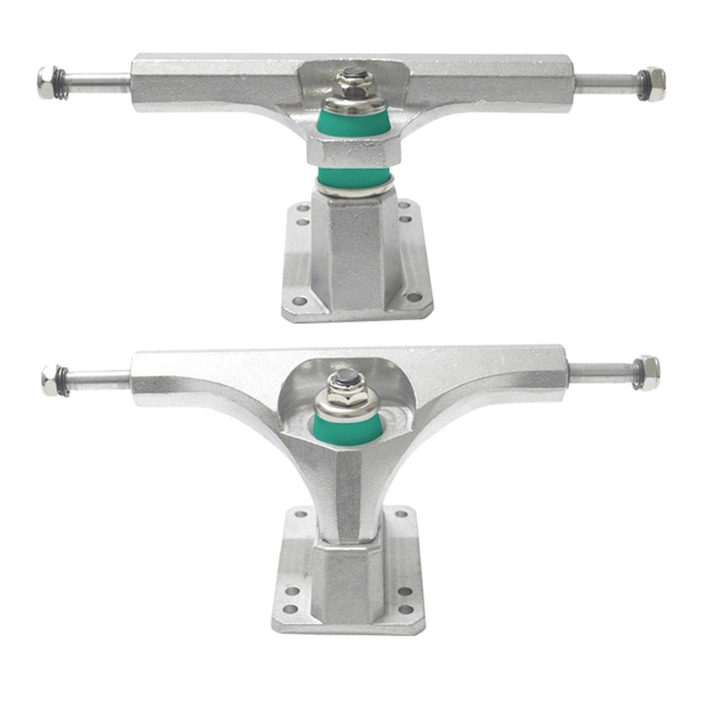 FEBRONG Skateboard Accessories Land Surfboard Bracket Big Fishboard Bridge Steering Axle Long Board Surfboard-Silver